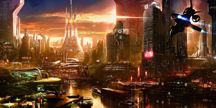 2560x1600 Sci-Fi City Buildings Cityscape 4K Wallpaper #145