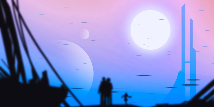 3840x2160 Couple Sci-Fi Silhouette 4K Wallpapers | HD Wallpapers
