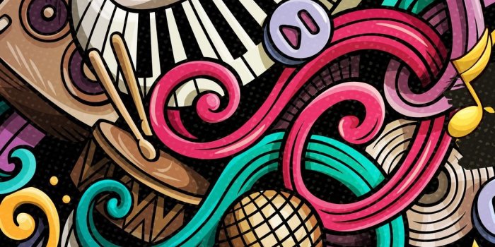 1080x1920 Download wallpaper 1080x1920 music, doodles, colorful, musical