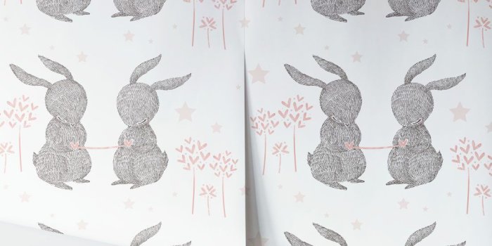 1100x1318 Rabbit Hearts Wallpaper • Sophisticated & Loveable • Milton & King