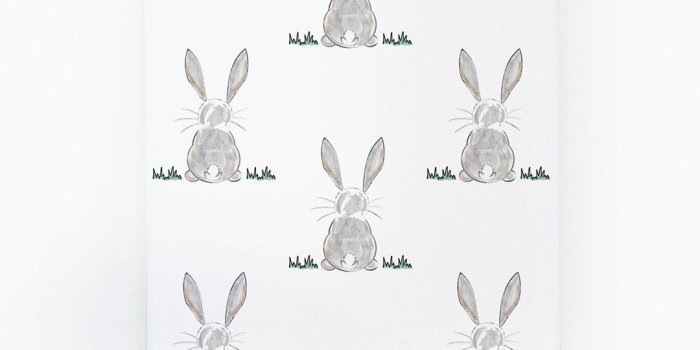 1080x1080 Baby Bunny Butt Wallpaper – Project Nursery