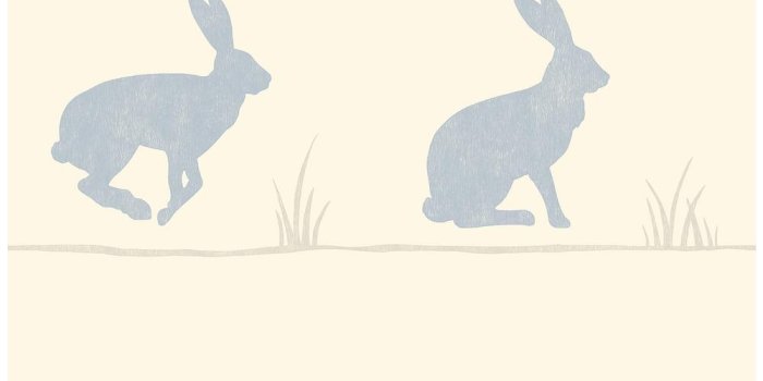 1000x1000 Fine Decor Nell Beige Rabbit Wallpaper Sample 2900-41266SAM - The