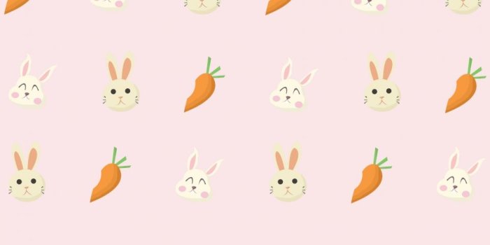 960x1440 Hand Drawn Cartoon Bunny Wallpaper Print Ad, Hand Drawn Background