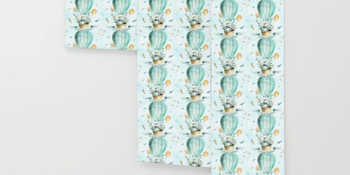 1500x1500 Cute Easter Bunny Hot Balloon Wallpaper by artonwear | Society6