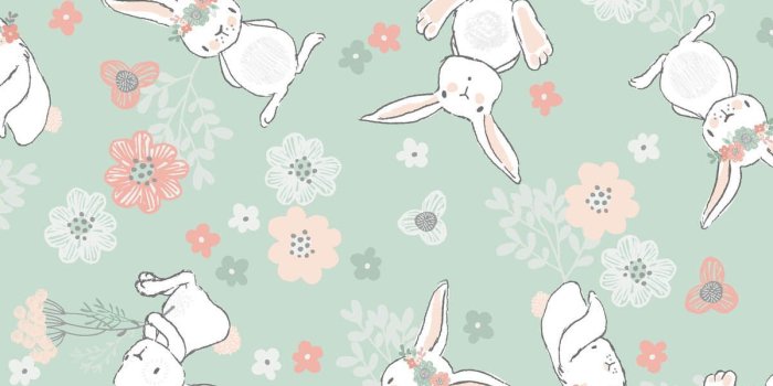 1200x1360 Nursery Flannel Fabric Tossed Bunny | Baby boy blankets, Baby