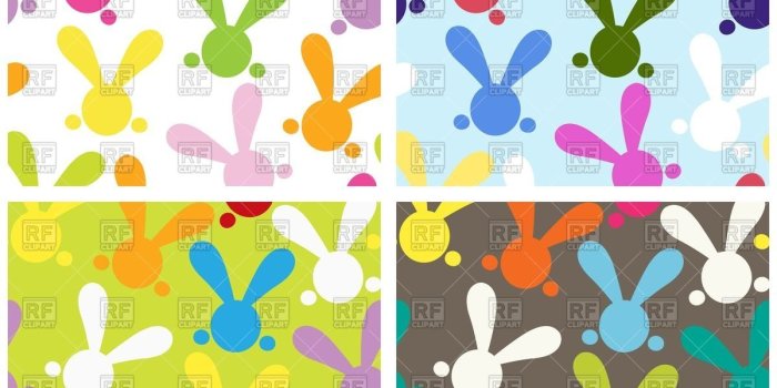 1200x1200 Free download Colorful seamless patterns with symbolic easter