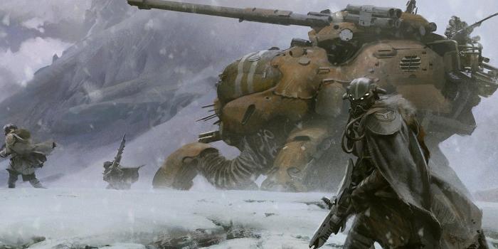 1332x850 Wallpaper snow, mountains, weapons, destiny, robot, art, soldiers