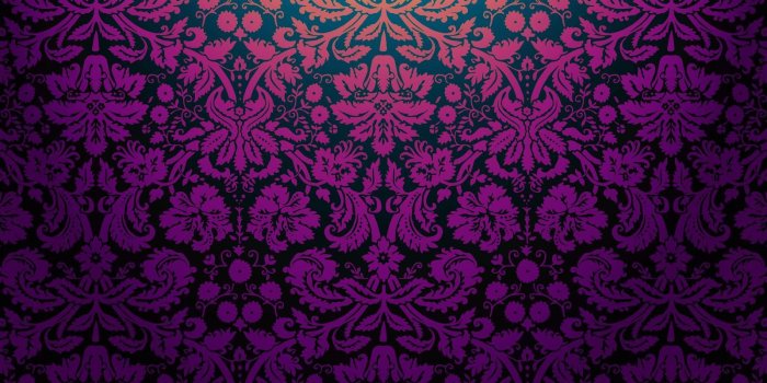 1600x1100 purple and black damask pattern facebook cover | Business banners