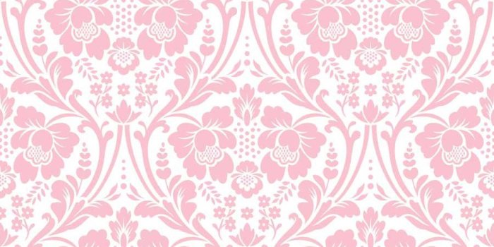 900x900 Pink Victorian Damask Pattern Wall Mural | Damask Wallpaper
