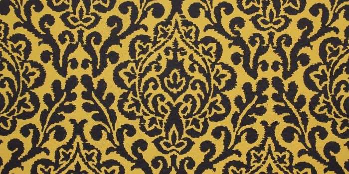 2048x1365 1970s Vintage Wallpaper Yellow and Black Damask - Rosie's Vintage