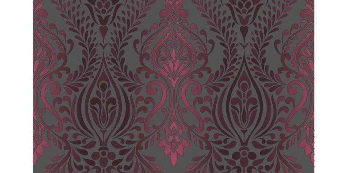 1000x1000 SF Classica Damask Black/Red Wallpaper | Pink metallic wallpaper