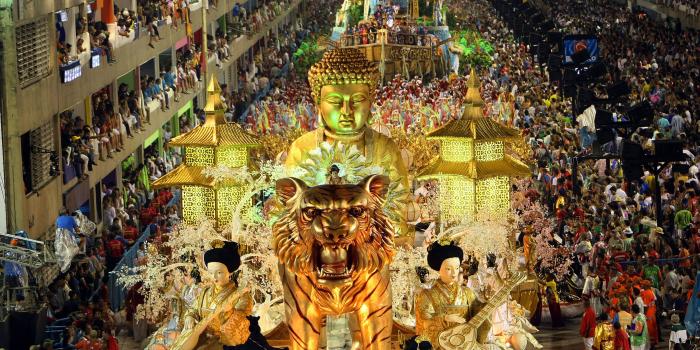 3840x2160 Wallpaper Rio Carnival, Rio de Janeiro, Brazil, wings, yellow