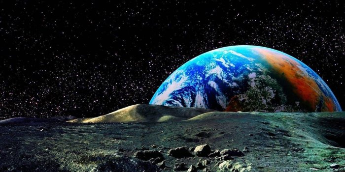 1600x900 Colored earth view from the moon wallpaper 1600×900 | Wallpaper 29 HD