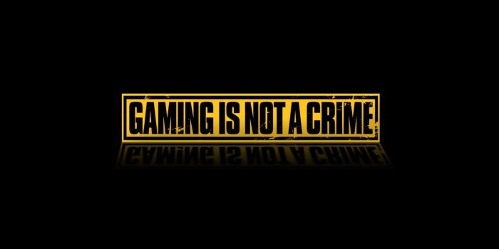 1600x900 Gaming Is Not A Crime Ultra HD Desktop Background Wallpaper for 4K