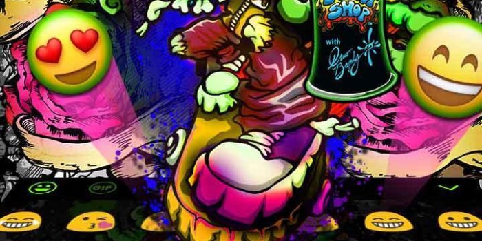 720x1280 Graffiti Wallpaper Keyboard Theme for Android - APK Download