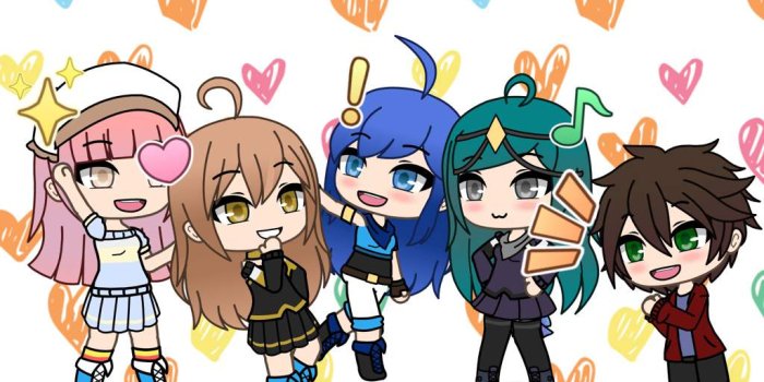 1024x768 Gacha Life Rainbow Wallpapers