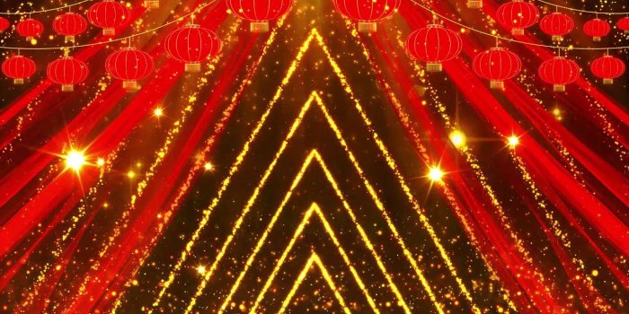 1280x720 Red gold chinese wallpaper background