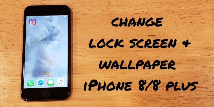 1280x720 How to change wallpaper and lock screen iPhone 8 / 8 plus