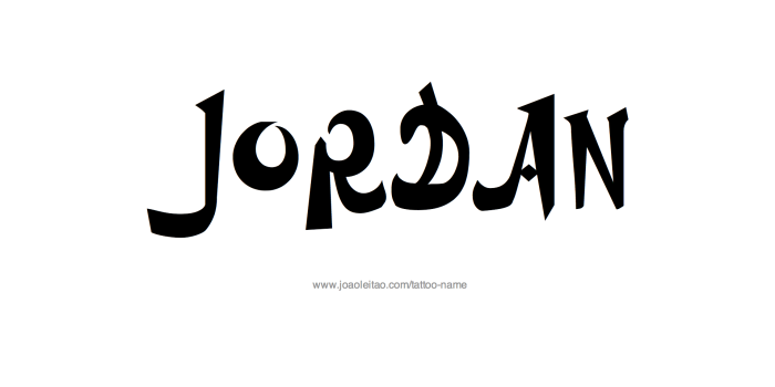 1916x1040 Jordan Name Tattoo Designs