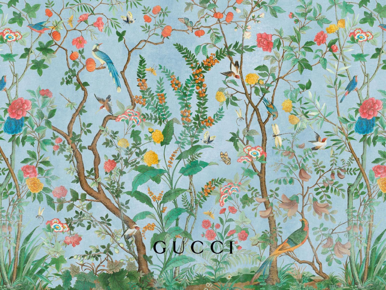 1949x1462 Gucci-u-Tian-Sito #muralswallpaperApartmentTherapy | Floral