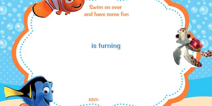 1500x1071 Free Printable Finding Nemo Birthday Invitation | Finding nemo