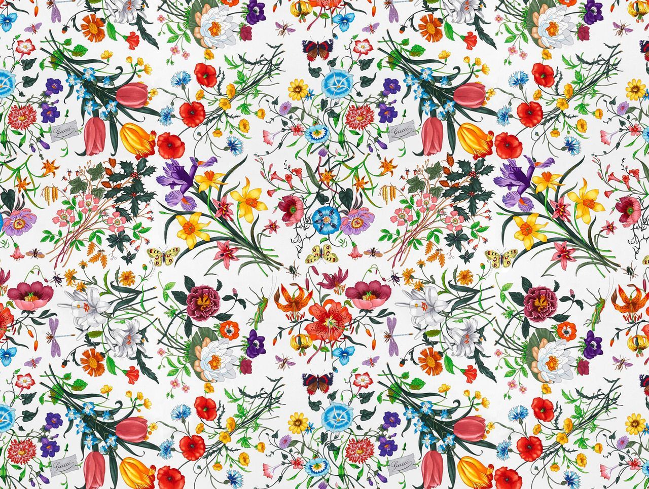 1280x965 Floral Print - #textile | Floral prints, Gucci floral, Flora print