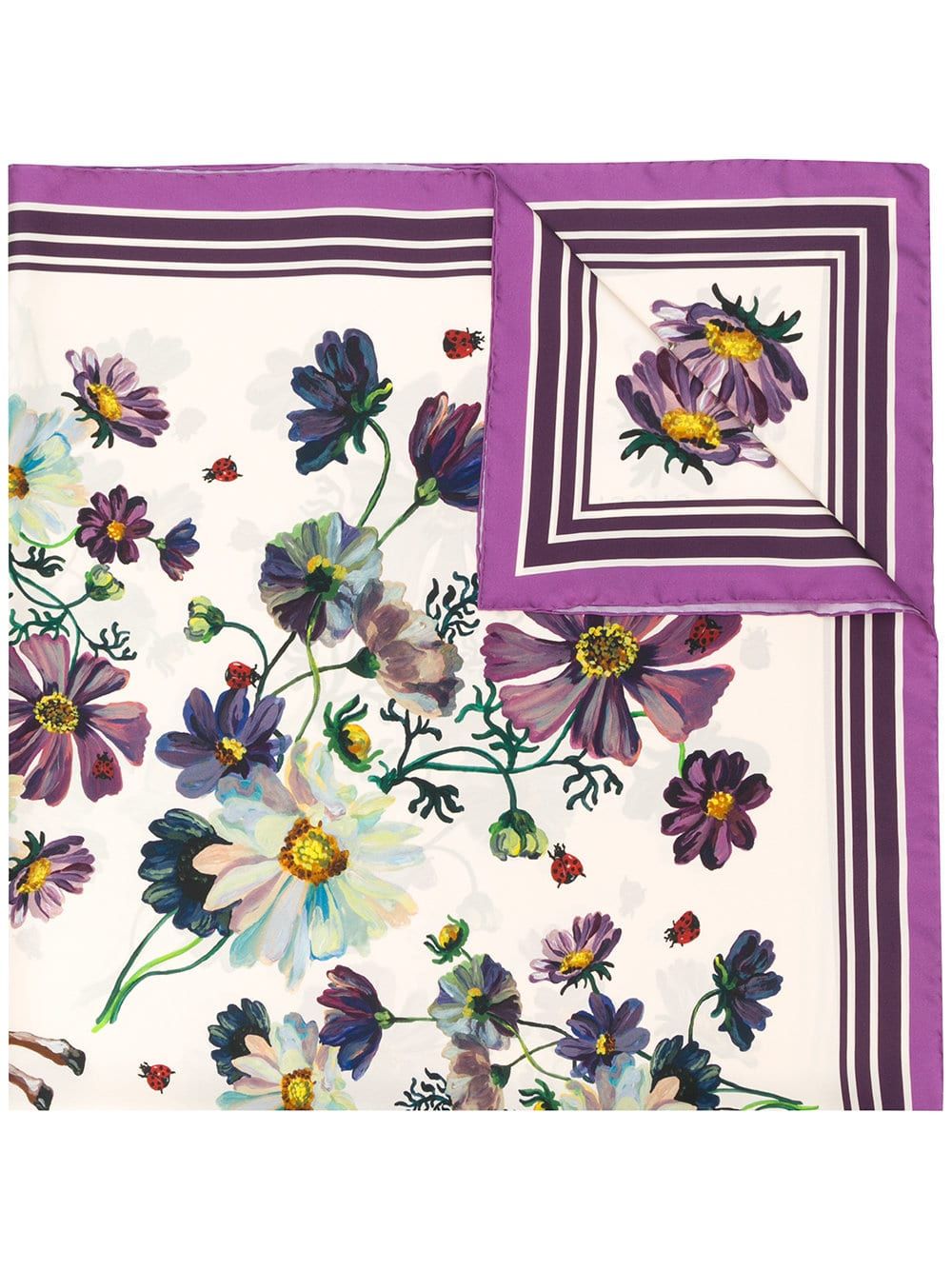 1000x1334 Gucci Flora print scarf - NEUTRALS | Flora print, Scarf design, Flora