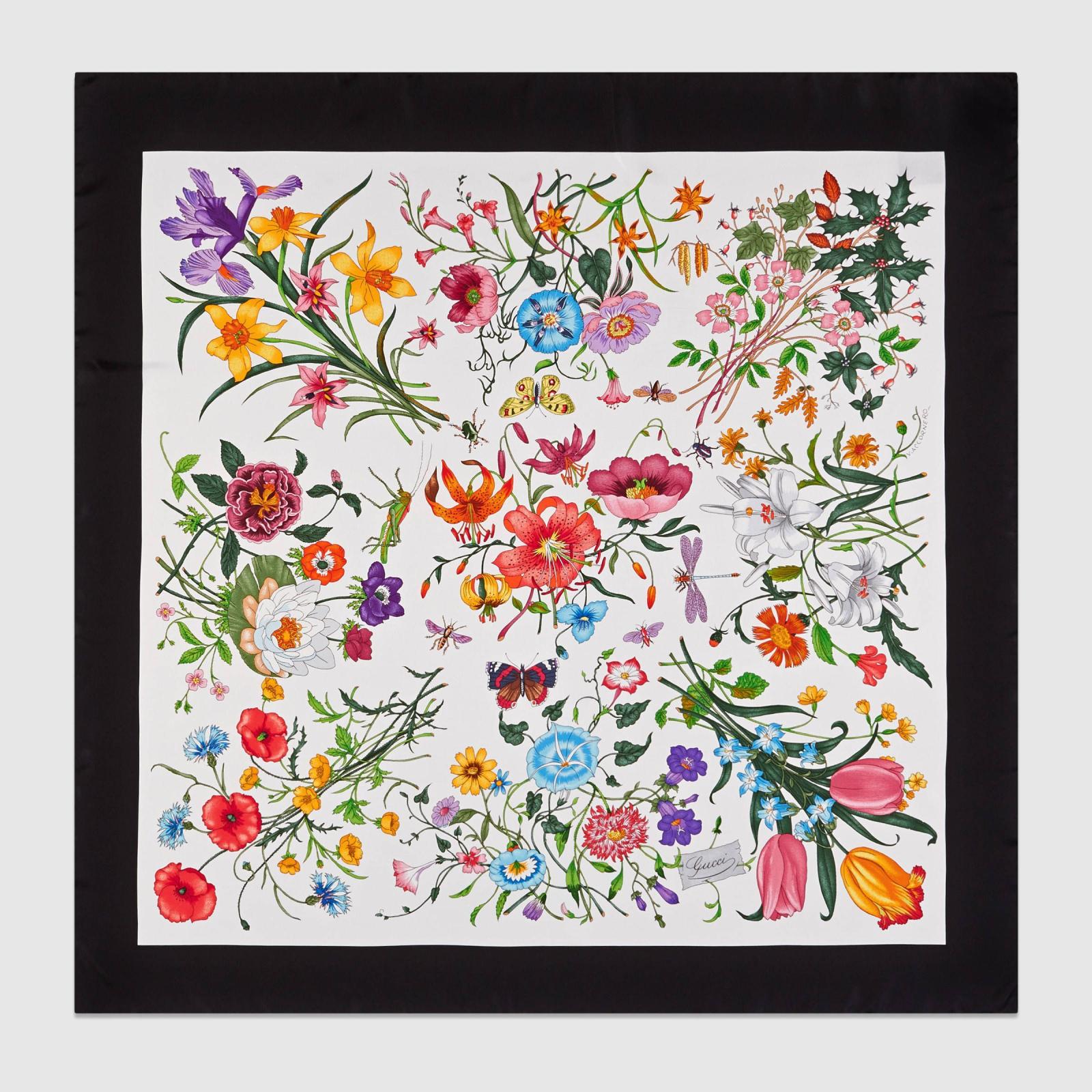 2400x2400 Gucci Flora silk printed scarf | Flora, Desain, dan Produk