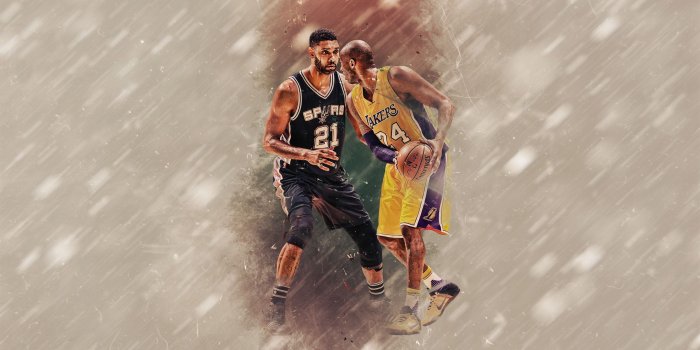 2880x1800 Kobe Bryant and Tim Duncan One Last Time 2880×1800 | Basketball