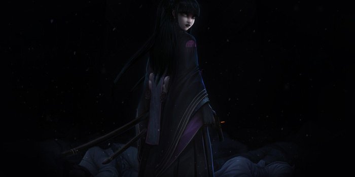 1332x850 Wallpaper Girl, Gun, Japan, Asian, Girl, Sword, Japan, Japanese