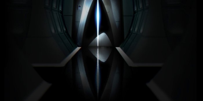 1600x1200 Star Trek Insignia Corridor, free Star Trek computer desktop wallpaper