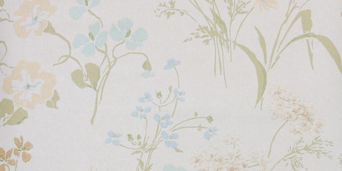 1500x1500 Wallpaper Victorian Vintage Look Large Floral Pink Blue Green On