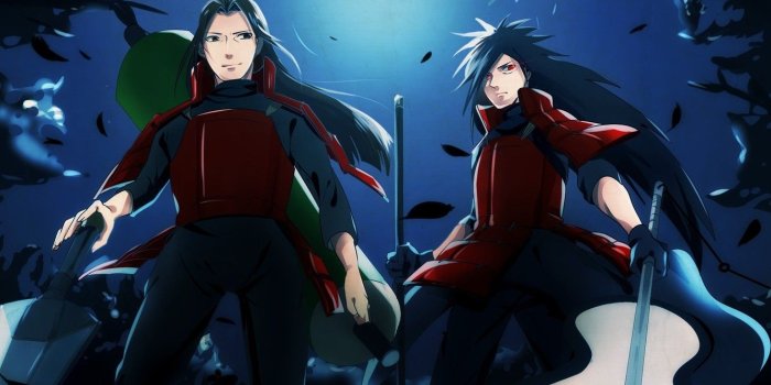 1332x850 Wallpaper night, the moon, foliage, naruto, art, Madara, Hashirama