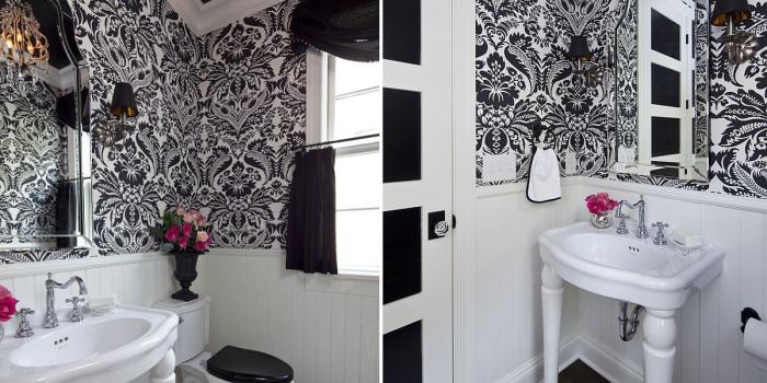 1200x888 Always on Trend: 20 Powder Rooms in Black and White