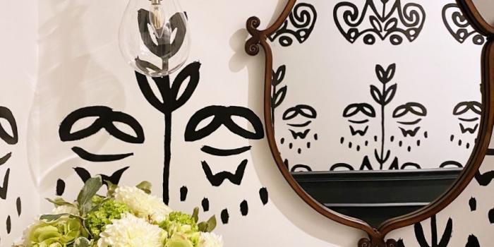 900x1152 Black & white powder room reveal - Remington Avenue