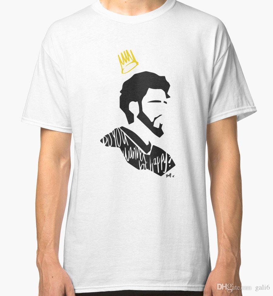 900x975 J Cole Born Sinner With Crown T-shirt Men's White - Days Gone T