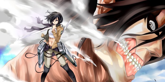 2200x1700 Attack On Titan Eren and Mikasa Wallpapers - Top Free Attack On