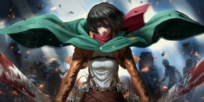 1280x720 Mikasa Attack on Titan (Wallpaper Engine)