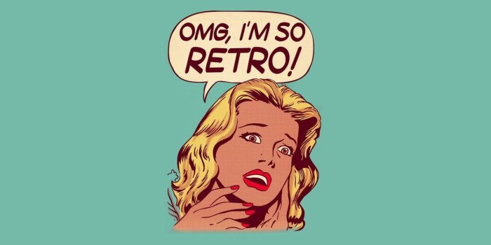 1332x850 Wallpaper text, woman, blue, Retro, Pop-art images for desktop