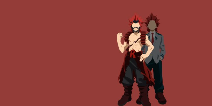 2560x1440 My Hero Academia - Eijiro Kirishima (Minimalist) HD wallpaper download