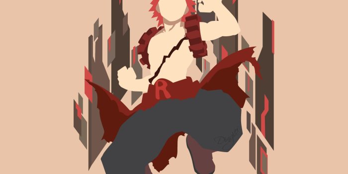 2732x2048 My Hero Academia - Eijiro Kirishima (Red Riot Minimalist) HD