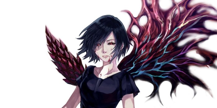 1894x1080 Desktop wallpaper wings, anime girl, touka kirishima, hd image