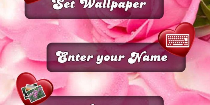 800x1200 My Love Name Live Wallpaper for Android - Free download and