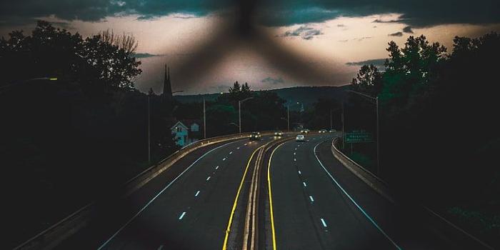 728x1092 HD wallpaper: road, rotate, night, fence, lattice, cloud - sky