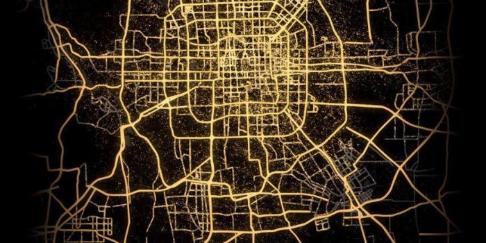 857x1200 Beijing Maps Poster Print | metal posters in 2020 | Poster prints