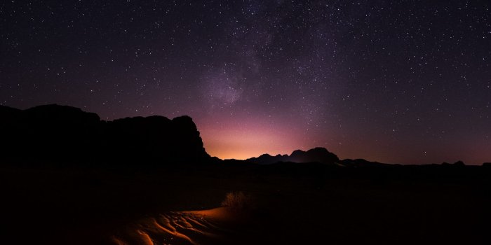 1920x1080 Download wallpaper 1920x1080 starry sky, desert, night, wadi rum