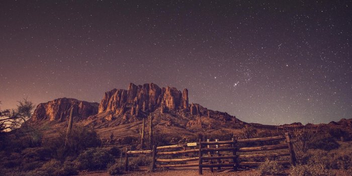 1920x1080 Desert, Night, Stars, Rock, Landscape Wallpapers Hd - Desert