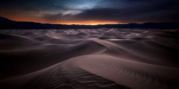 1332x850 Wallpaper night, nature, desert images for desktop, section