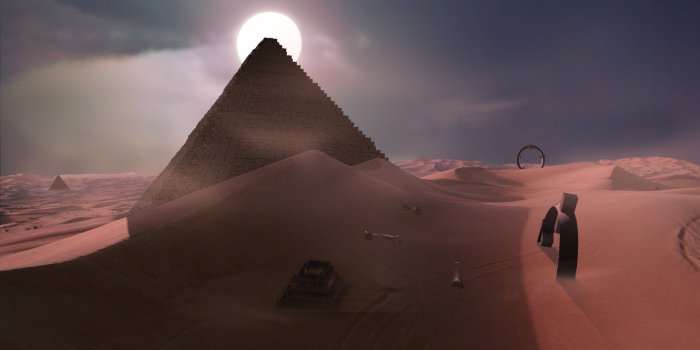 2560x1440 Desert At Night Wallpaper posted by John Thompson
