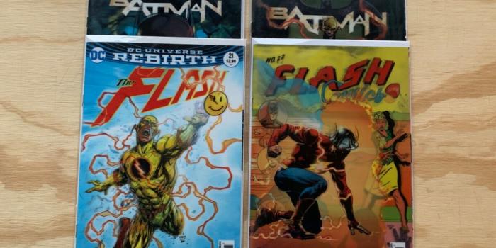 1600x1200 DC Comics Flash #21 Lenticular Variant Cover (the Button) for sale